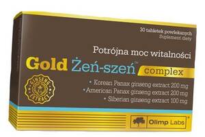 Экстракт женьшеня и черного перца Gold Ginseng complex Olimp Nutrition 30таб (71283039)