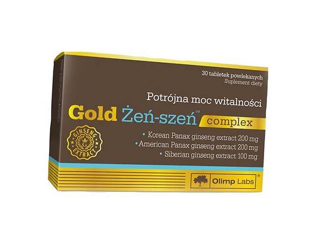 Экстракт женьшеня и черного перца Gold Ginseng complex Olimp Nutrition 30таб (71283039)