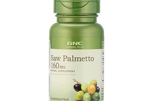 Экстракты ягод сереноа GNC Herbal Plus Saw Palmetto 160 mg 60 Caps