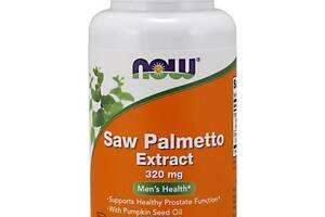 Экстракты ягод сереноа NOW Foods Saw Palmetto Extract 320 mg 90 Veg Softgels