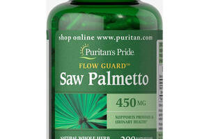 Экстракты ягод сереноа Puritan's Pride Saw Palmetto 450 mg 200 Caps