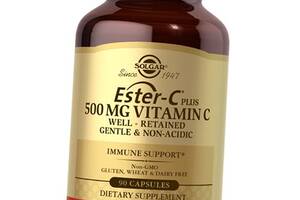 Эстер-С и Цитрусовые биофлавоноиды Ester-C Plus 500 with Citrus Bioflavonoids Solgar 90капс (36313229)