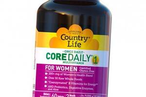 Щоденні вітаміни для жінок, Core Daily-1 For Women, Country Life 60таб (36124023)