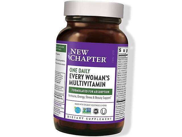 Ежедневные витамины для женщин Every Woman's One Daily Multivitamin New Chapter 48вегтаб (36377006)