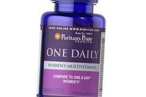 Ежедневные витамины для женщин One Daily Women's Multivitamin Puritan's Pride 100каплет (36367055)