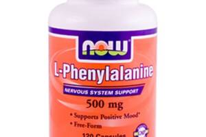 Фенилаланин NOW Foods L-Phenylalanine 500 mg 120 Caps