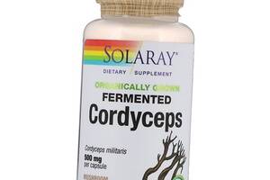 Ферментований Кордіцепс, Organically Grown Fermented Cordyceps, Solaray 60вегкапс (71411040)