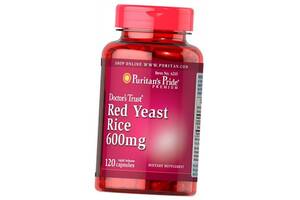 Ферментированный Красный дрожжевой рис Red Yeast Rice 600 Puritan's Pride 120капс (71367029)