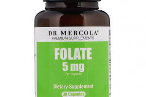 Фолат Folate Dr. Mercola 5 мг 30 капсул (30749)