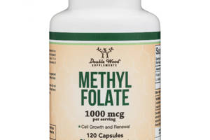 Фолиевая кислота Double Wood Supplements Methylfolate 1000 mcg 5-MTHF (1700 DFE) 120 Caps