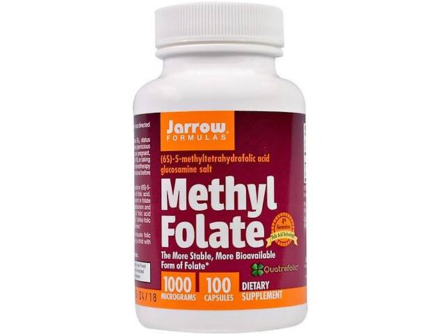 Фолиевая кислота Jarrow Formulas Methyl Folate 1000 mcg 100 Caps