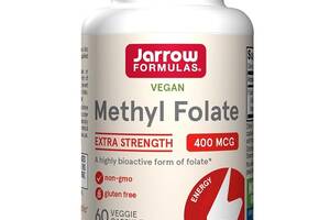 Фолиевая кислота Jarrow Formulas Methyl Folate 400 mcg 60 Veg Caps