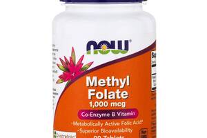 Фолиевая кислота метилированная Methyl Folate Now Foods 1000 мкг 90 таблеток