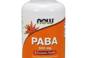 Фолиевая кислота NOW Foods PABA 500 mg 100 Caps