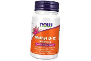 Фолиевая кислота и Витамин В12 Methyl B-12 5000 Now Foods 120леденцов (36128069)