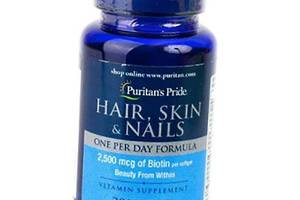 Формула для волос кожи и ногтей Hair Skin & Nails One Per Day Puritan's Pride 30гелкапс (36367060)