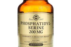 Фосфатидилсерин Solgar 200 мг 60 гелевых капсул