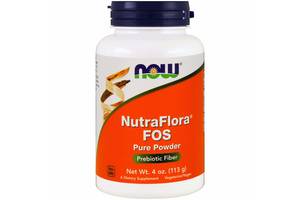 Фруктоолигосахариды Nutra Flora FOS Now Foods чистый порошок 113 г