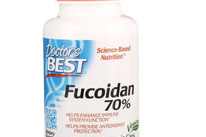 Фукоидан 70% Doctor's Best 60 растительных капсул