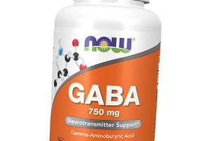 ГАМК Гамма-аминомасляная кислота Gaba 750 Now Foods 100вегкапс (72128048)