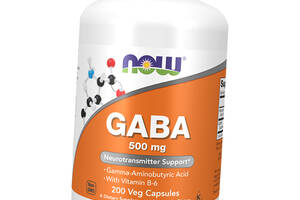 Гамма-аминомасляная кислота Gaba 500 Now Foods 200вегкапс (72128047)