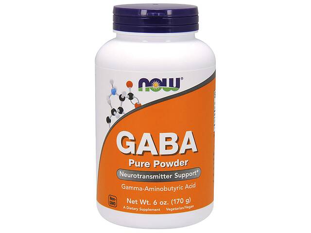 Гамма-аминомасляная кислота GABA Now Foods чистый порошок 170 г