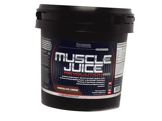 Гейнер для набора веса Muscle Juice Revolution Ultimate Nutrition 5000г Шоколад (30090001)