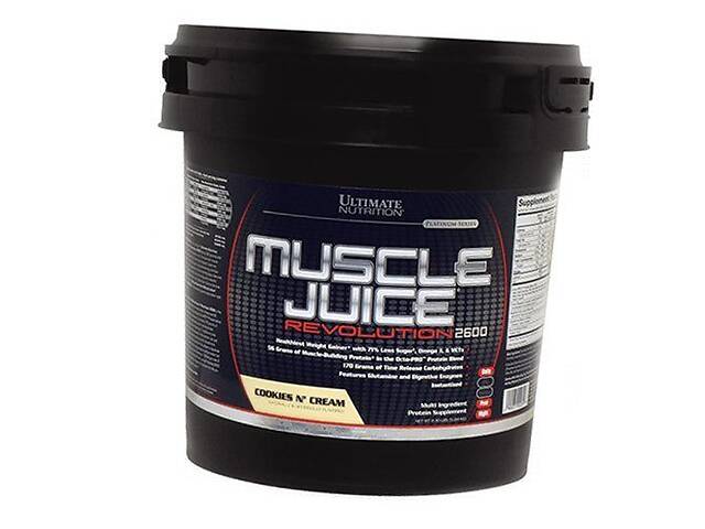 Гейнер для набора веса Muscle Juice Revolution Ultimate Nutrition 5000г Печенье-крем (30090001)