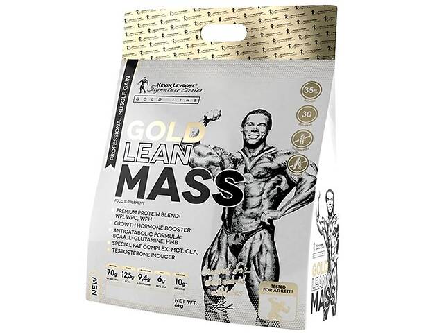 Гейнер для роста мышечной массы Gold Lean Mass Kevin Levrone 6000г Банан (30056003)