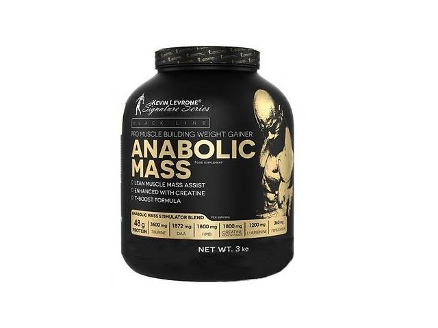 Гейнер Kevin Levrone Anabolic Mass 3000 g /30 servings/ Banana