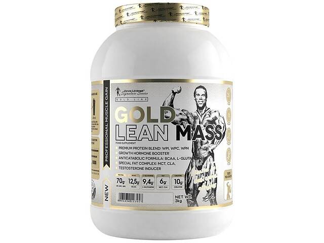 Гейнер Kevin Levrone Gold Lean Mass 3000 g /100 servings/ Strawberry