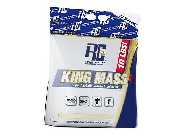 Гейнер King Mass XL Ronnie Coleman 4540г Клубника молочный шейк (30159001)