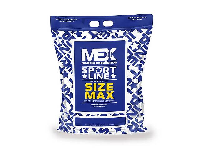 Гейнер MEX Nutrition Size Max 6800 g /60 servings/ Vanilla