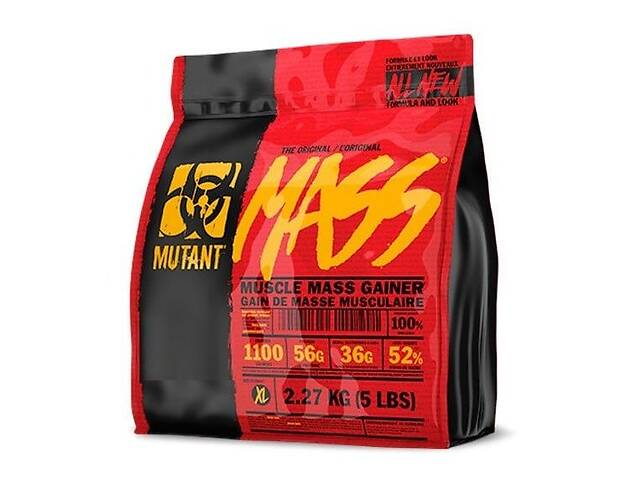 Гейнер Mutant Mass 2270 g /8 servings/ Strawberry Banana