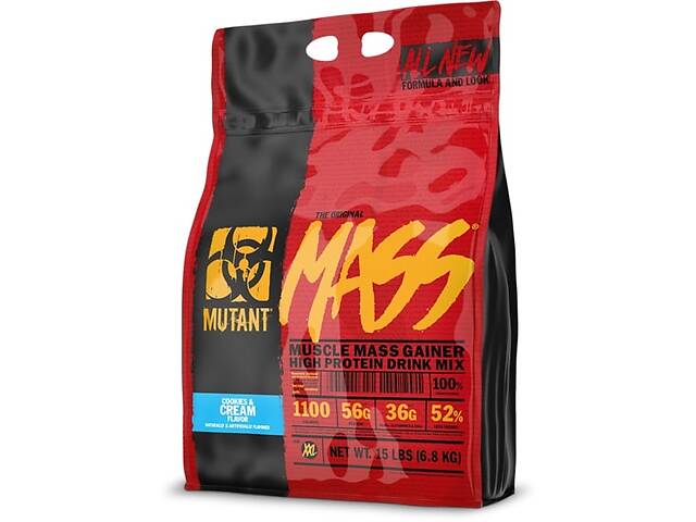 Гейнер Mutant Mass 6800 g /24 servings/ Cookies Cream