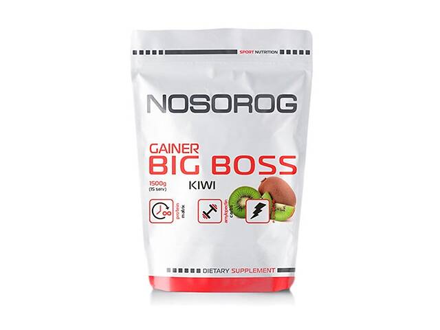 Гейнер Nosorog Nutrition Big Boss 1500 g /15 servings/ Kiwi