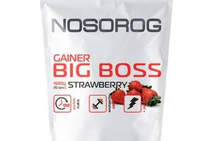 Гейнер Nosorog Nutrition Big Boss 1500 гр Клубника