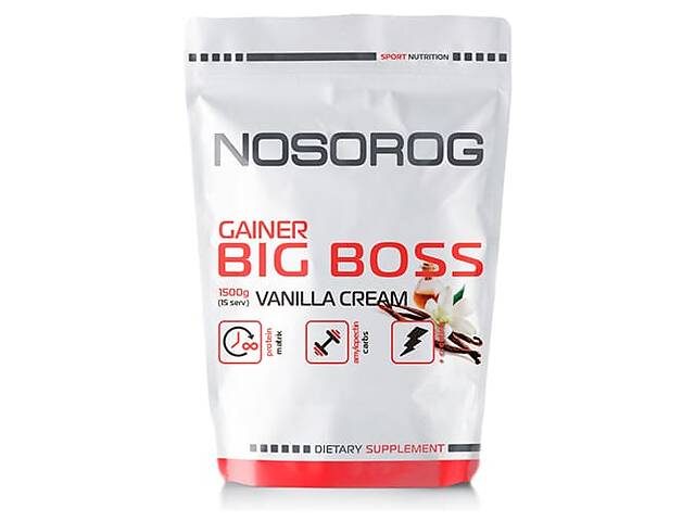 Гейнер Nosorog Nutrition Big Boss 1500 гр Ваниль - Гейнеры в Киеве на ...