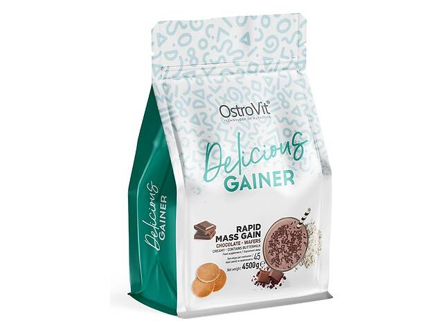 Гейнер OstroVit GAINlicious 4500 g /45 servings/ Chocolate Wafers