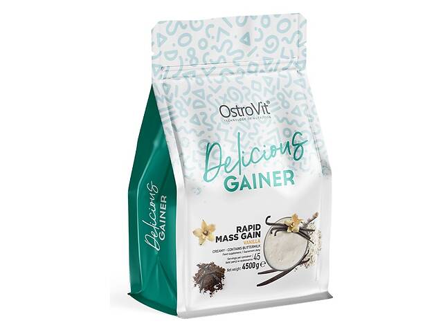 Гейнер OstroVit GAINlicious 4500 g /45 servings/ Vanilla