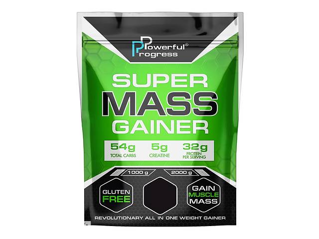 Гейнер Powerful Progress Super Mass Gainer 1000 g /10 servings/ Blueberry Cheesecake