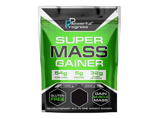Гейнер Powerful Progress Super Mass Gainer 1000 g /10 servings/ Hazelnut