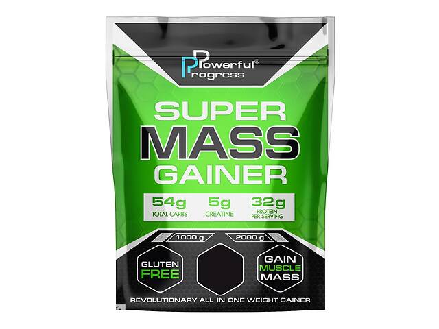 Гейнер Powerful Progress Super Mass Gainer 1000 g /10 servings/ Ice Cream