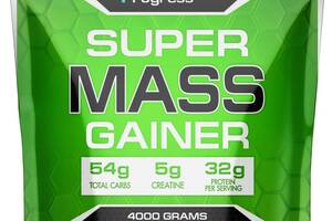 Гейнер Powerful Progress Super Mass Gainer 4000 g /40 servings/ Banana