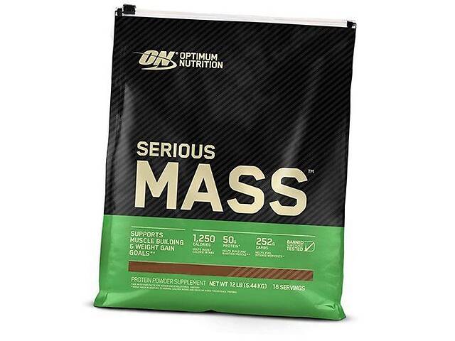 Гейнер Serious Mass Optimum nutrition 5400г Ваниль (30092002)