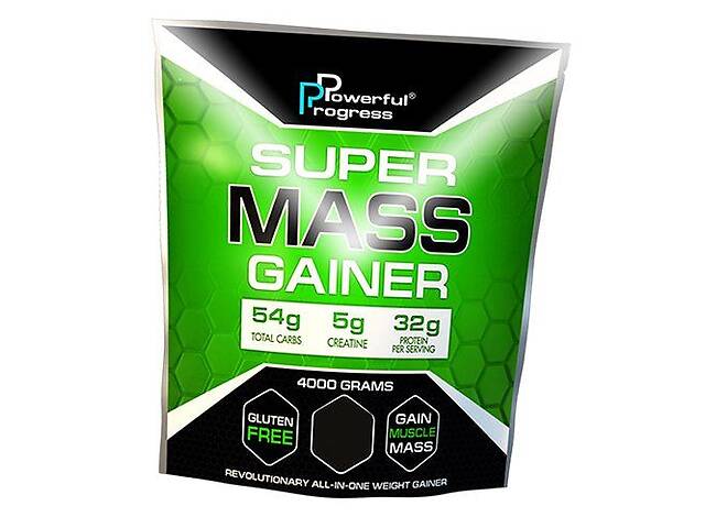 Гейнер Super Mass Gainer Powerful Progress 4000г Капучино (30401001)