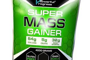 Гейнер Super Mass Gainer Powerful Progress 4000г Клубника (30401001)