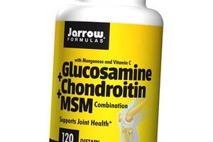 Glucosamine + Chondroitin + MSM Jarrow Formulas 120капс (03345001)