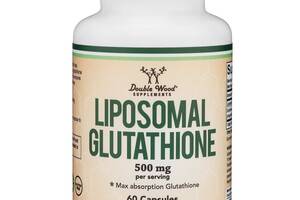 Глутатион Double Wood Supplements Liposomal Glutathione 500 mg (2 caps per serving) 60 Caps