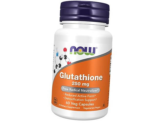 Глутатион против свободных радикалов Glutathione 250 Now Foods 60вегкапс (70128011)